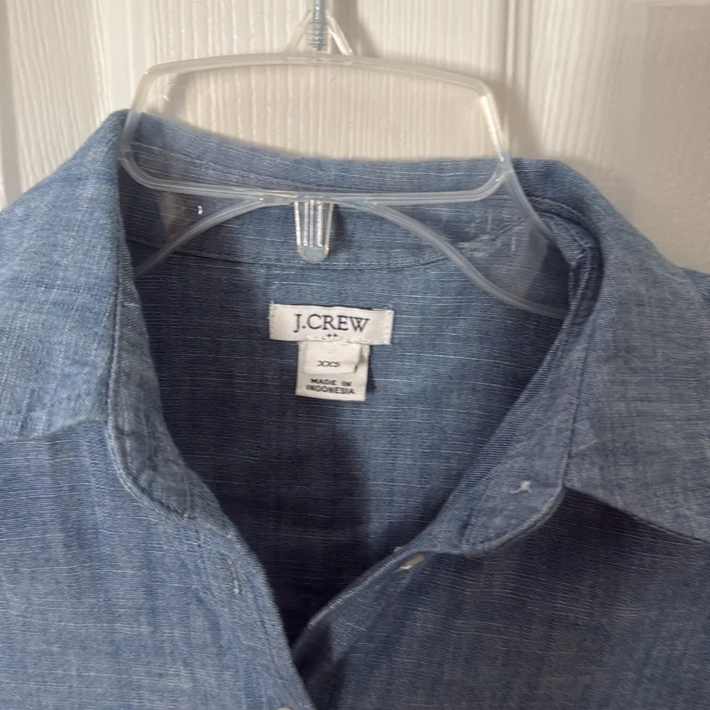 J. Crew Blue Casual Button Down Shirt xxs